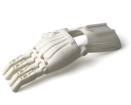 huesos de la mano impresos en 3D