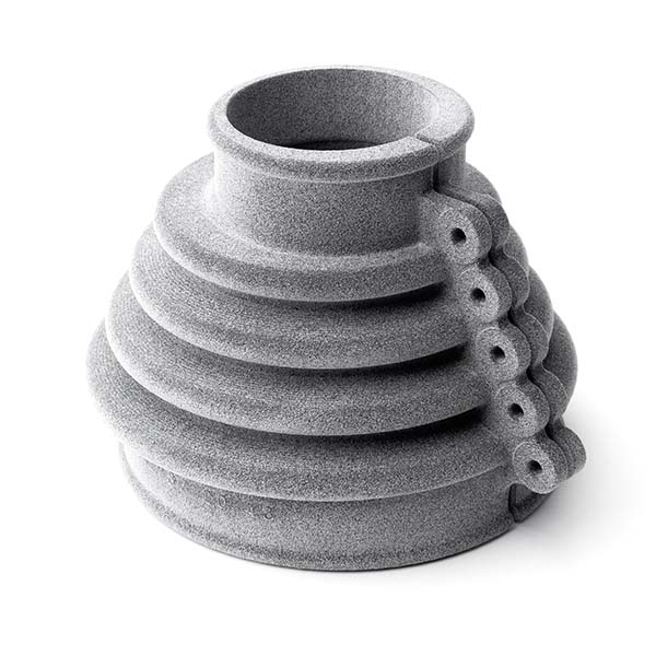 Pezzo stampato in 3D su materiale TPU