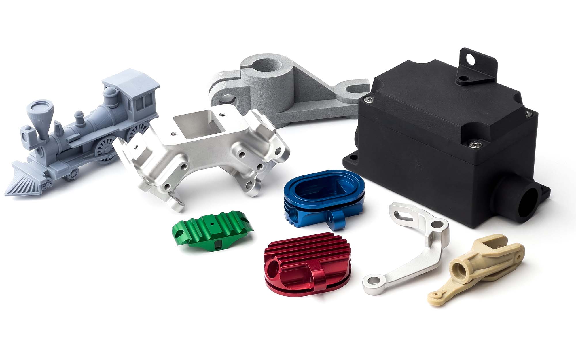 Piezas impresas en 3D y mecanizadas por CNC de Weerg