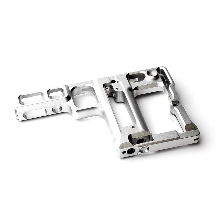 Pezzo in alluminio 7075-T651 lavorato al CNC