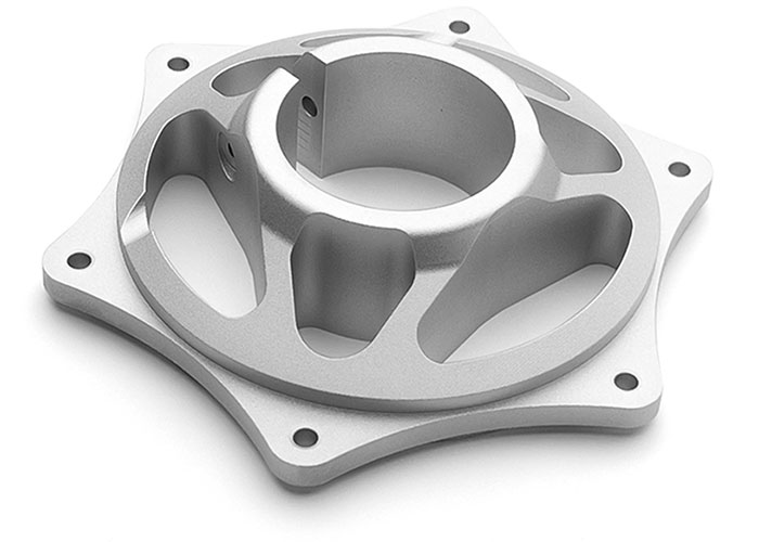 pieza de ejemplo de aluminio mecanizado por CNC