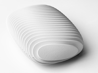 Pieza de nylon PA12 blanco impresa en 3D en Weerg