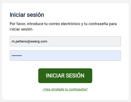 iniciar sesión
